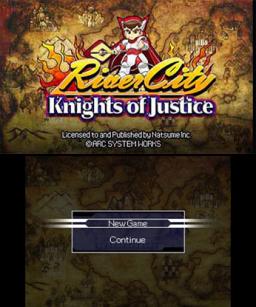River City: Knights of Justice Title Screen